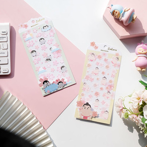 Nekoni – autocollants esthétiques en PVC au Design Original, décalcomanies, Animal, autocollant <span class=keywords><strong>japonais</strong></span> de fleurs de <span class=keywords><strong>cerisier</strong></span>, Festival, Sakura Washi - Product Image 2