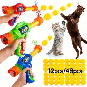 Lanciatore di giocattoli per animali domestici con 36 palline in schiuma EVA - Divertente giocattolo per <span class=keywords><strong>cani</strong></span> per uso interno/esterno, tutte le <span class=keywords><strong>razze</strong></span>, nessuna batteria richiesta - Product Image 1