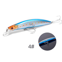 NOBEY Jerkbait flottant lent holographique interne de 135 mm, peinture réaliste, lame de coupe, hameçons triples