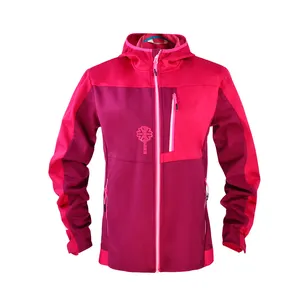 Chaquetas impermeables de poliéster 100% para mujer, abrigos con capucha para exteriores, chaqueta para correr, chaqueta deportiva personalizada para exteriores