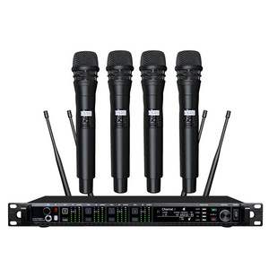 Micrófono Inalámbrico UHF de 4 Canales Ad4q para Actuaciones en Escenario, Micrófono <span class=keywords><strong>Profesional</strong></span> de 4 Canales para Conferencias, Micrófonos Axient - Product Image 3