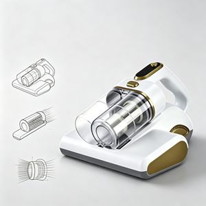 Aspirateur anti-acariens portable 14KPa à forte aspiration avec moteur à brosse et UV pour le nettoyage des matelas et des tissus de literie - Product Image 1