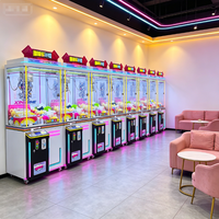Machine de jeu d'arcade Naughty Dog Doll en métal avec accepteur de pièces/billets et mécanisme de griffes à pousser, version anglaise, pour enfants et adultes