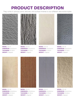 Placage en Argile Modifiée de Porcelaine Souple, Placage en Pierre Artificielle Flexible pour Revêtement Mural de Construction