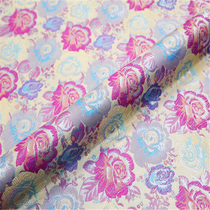 Nuovo Arrivo Popolare: Tessuto Broccato Jacquard Elegante e Affascinante con Peonie Colorate, Larghezza 90cm, per Abbigliamento Uomo e Donna, Completi e Capi d'Abbigliamento - Product Image 3