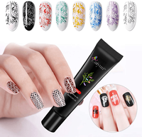 Impression Laques À L'huile Vernis Transfert Nail Art Peinture Décoration Uv Led Gel Estampage Gel