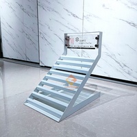 Prix de gros d'usine de support de vitrine de comptoir en pierre naturelle portable moderne pour montrer des échantillons de granit de marbre de quartz