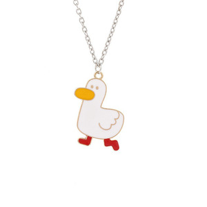 Dijes de Aleación de Pato Go Go de Dibujos Animados 23x32mm para Pendientes, Collares, Llaveros, Dijes para Teléfono, Accesorio de Regalo Unisex - Product Image 3