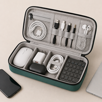 Estuche Profesional de EVA para Dispositivos Electrónicos, Bolsa de Almacenamiento Portátil para Accesorios de Laptop, Ratón, Cable, Cargador y Adaptador