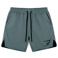   Shorts de sport pour homme 5.0, à cordon de serrage, tricotés, respirants, séchage rapide, taille haute, double couche, pour la gym, le jogging, la course à pied et l'entraînement