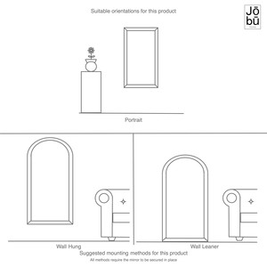 Tomi - Full Length <b>Black</b> Metal <b>Arched</b> Lattice Window <b>Mirror</b> - 180cm X 90cm - Product Image 6
