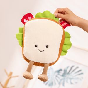 Divertido lindo dibujos animados felpa Pizza sándwich Taco patatas fritas juguete relleno comida almohada peluches garra máquina Arcade juguetes <span class=keywords><strong>de</strong></span> peluche muñeca - Product Image 5