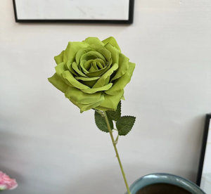 فعالة من حيث التكلفة اصطناعية ساق واحدة ورد زهرة حرير ورد زهور سائبة للمنزل عيد الميلاد التخرج ديكورات الهالوين - Product Image 5