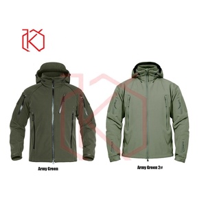 "Softshell Venta caliente Ropa de hombre Diseño de moda de invierno Impermeable Transpirable A prueba de viento Con capucha Softshell Chaqueta al aire libre" - Product Image 2