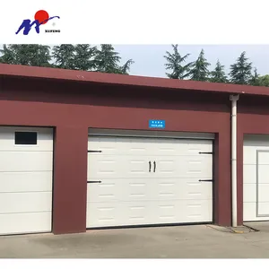 House Garage Door American Style Insulated Residential Brown Sectional Automatic Motorized Gate Garage Door For Home House