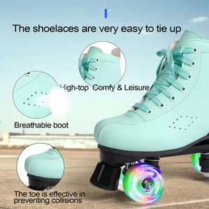 Chaussures de roller à 4 roues Istaride pour l'hiver, dessus en cuir PU, semelle extérieure en caoutchouc, unisexe, <span class=keywords><strong>moins</strong></span> <span class=keywords><strong>cher</strong></span> - Product Image 5