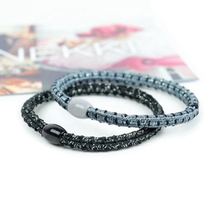 2021 Phụ Nữ Chất Lượng Cao Hàn Quốc Liền Mạch Đàn Hồi Sọc Long Lanh Mô Hình Tóc Ties Dây Thừng Mũ Đuôi Ngựa Giữ Cho Phụ Nữ - Product Image 2