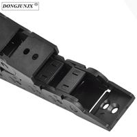 Chaîne de traînée de transporteur de câble de couleur noire en nylon en plastique de 15mmX50mm pour la machine d'imprimante 3D