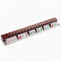 Jeu de Mahjong Américain Élégant 160 Pièces avec Étui de Voyage Moderne et Tendance
