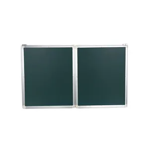 Quadro Dobrável Branco Magnético e Verde Tampa Board Chalk Board Folding Whiteboard