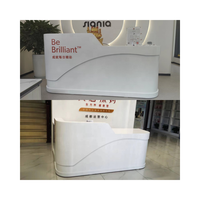 Vente chaude MDF Caisse Enregistreuse Wrap Comptoir Stand Caisse Enregistreuse Comptoir avec Verrouillage Vitrine