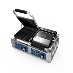 Plancha de <span class=keywords><strong>Hierro</strong></span> Fundido Antiadherente para <span class=keywords><strong>Cocina</strong></span> de Hotel, con Protección contra Sobrecalentamiento, para Hacer Paninis, Sándwiches y Hamburguesas - Product Image 5