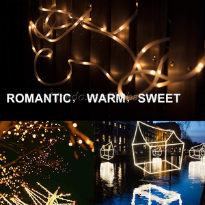 Navidad 0.55วัตต์28ft อบอุ่นสีขาวนำเชือกพลังงานแสงอาทิตย์สตริงแสงคริสต์มาสไฟตกแต่ง - Product Image 2