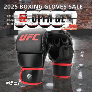 ถุงมือชกมวย MMA หนังสังเคราะห์กันน้ำ ลดราคาพิเศษ ปี 2025  แบบติดตีนตุ๊กแก ช่วยพยุงข้อมือ สำหรับผู้ชายและผู้หญิง ฝึกซ้อม - Product Image 2
