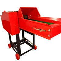 Broyeur de fourrage motorisé robuste, équipement industriel de découpe d'herbe, machine à broyer l'herbe, la paille et les tiges de maïs pour l'alimentation animale