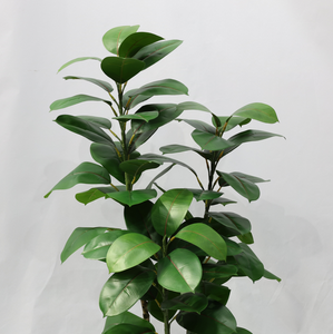 Plante artificielle réaliste en chêne vert d'intérieur, arbre en plastique vert, <span class=keywords><strong>ficus</strong></span> tropical - Product Image 2