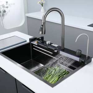 <span class=keywords><strong>S</strong></span> Sang Trọng Đa Chức Năng Bồn Rửa Nhà Bếp Hiện Đại Thông Minh Bồn Rửa Nhà Bếp Thép Không Gỉ Chức Năng Thác Nước Bồn Rửa Nhà Bếp 2025 Xu Hướng - Product Image 3