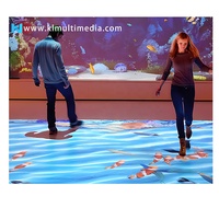 Projecteur de mariage tout-en-un Système interactif de sol et de mur Projecteur de sol Jeu d'hologramme 3D Projection de cartographie de sol