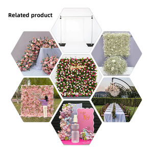 プロミス新製品工場卸売結婚式の装飾のための人工カラフルな花の壁 - Product Image 2