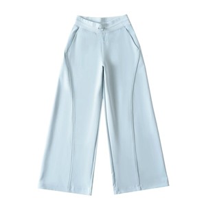 Pantalon large uni personnalisé avec logo pour <span class=keywords><strong>femme</strong></span>, décontracté, taille haute, pour le sport et le yoga, Sehe Fashion - Product Image 5