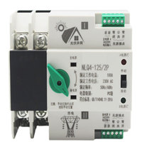 Commutateur de commutation de l'alimentation électrique photovoltaïque, commutateur AC ATS double alimentation PC 2P AC 220V 63A 100A 125A, inverseur automatique ATS, commutateur de changement de source