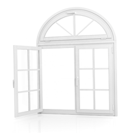 Version améliorée, design moderne, fenêtre à battant en aluminium à cadre fin et étroit, style simple, ouverture à bascule avec moustiquaire pour usage domestique