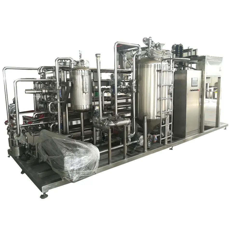Máquina de procesamiento y embalaje de leche completa UHT, maquinaria de fabricación de leche de nogal, planta de procesamiento de leche de coco