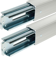 Barre de pont en aluminium 2200 LBS WLL, avec embout en acier zingué pour système de retenue de cargaison sur fourgonnette et remorque