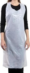 Disposable PE Aprons 27.5x46 Inches Waterproof Bibs Adults Cooking Arts Crafts Painting Salon Custom Size/Color/Thickness Carton - Product Image 5