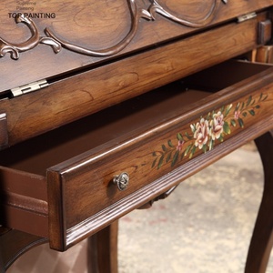 <span class=keywords><strong>Scrivania</strong></span> Multifunzionale Stile Country Americano Vintage in Legno Dipinto con Coperchio Ribaltabile per Uso Commerciale - Product Image 5