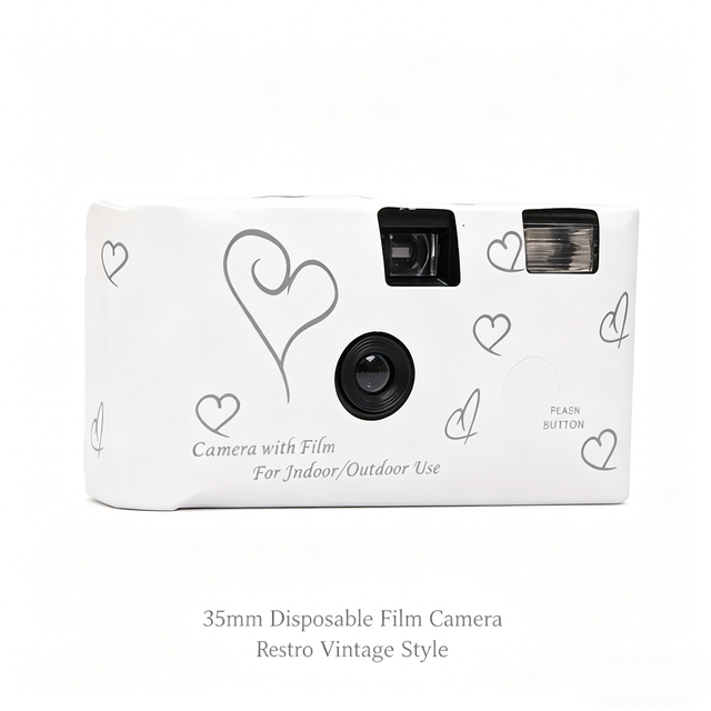 Outdoor Night Use Wedding Disposable Camera With Flash Color Film Focus Free and Easy to Operate Film Camera