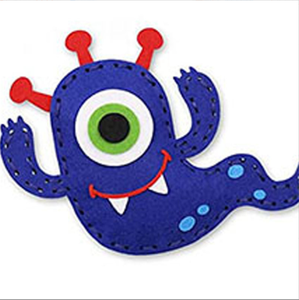 Little Monster Animal Planet Kids Kit da cucito Woodland Felt animals giocattoli da cucito creativi - Product Image 3