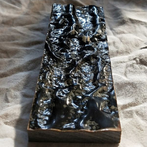 ด้ามมีดทำจากเปลือกเขาควายดำธรรมชาติ - Product Image 2