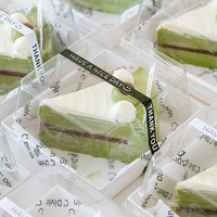 JL1413 Contenants à gâteaux anti-buée de 4 pouces en plastique de qualité alimentaire Mini boîtes à biscuits Macaron Pakery à emporter pour l'emballage