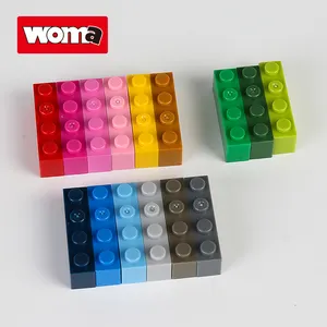 WOMA TOYS Großhandel OEM ODM MOC Ziegel 1x4 hoch Puzzle Kunststoff DIY kleiner Baustein Klassisches Zubehör 1*4 Punkte (3010)