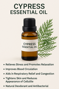 Aceite Esencial de Ciprés Puro y Natural con Aroma Amaderado para Piel, Cabello, Aromaterapia, Masajes y Cuidado, Suministro al por Mayor - Product Image 3
