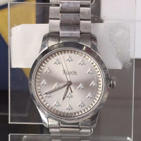 Montre chronographe Turck 38 mm automatique mécanique en acier inoxydable avec verre saphir pour homme et femme, luxe, mode, aiguilles analogiques