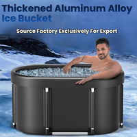 Baignoire à glace pliable pour adultes, en plastique, gonflable, portable, à assembler soi-même, pour les athlètes