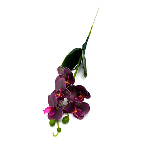 Orchidée Phalaenopsis artificielle Paulon à 5 fleurs, 47 cm de haut, pour la photographie de mariage, la décoration de la maison - Product Image 5