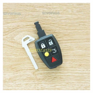 Housse de clé intelligente à 5 boutons avec clé d'urgence (aluminium) sans logo, testée à 100 % et conforme à la norme QC - Product Image 4